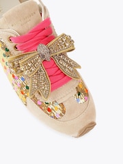 Kurt Geiger London Gold Islington Bow Trainers - Image 5 of 5