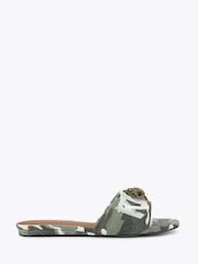 Kurt Geiger London Green Kensington Flat Sandals - Image 1 of 4