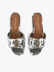 Kurt Geiger London Green Kensington Flat Sandals - Image 2 of 4