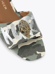 Kurt Geiger London Green Kensington Flat Sandals - Image 3 of 4
