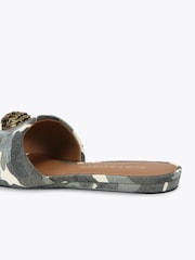 Kurt Geiger London Green Kensington Flat Sandals - Image 4 of 4