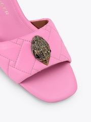 Kurt Geiger London Pink Kensington Flat Sandals - Image 4 of 4