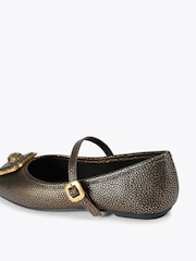 Kurt Geiger London Brown Pimlico Ballerinas Shoes - Image 4 of 5