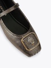 Kurt Geiger London Brown Pimlico Ballerinas Shoes - Image 5 of 5