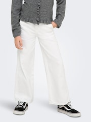 ONLY KIDS White Comet Wide Leg Jeans - Image 3 of 6