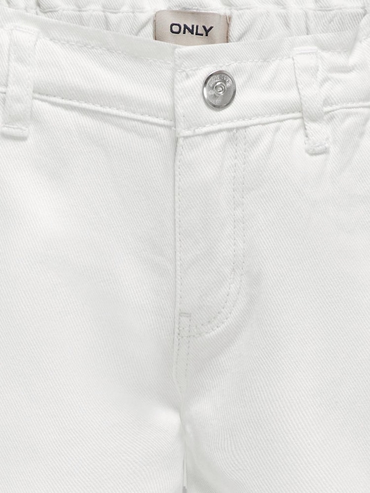 ONLY KIDS White Comet Wide Leg Jeans - Image 6 of 6