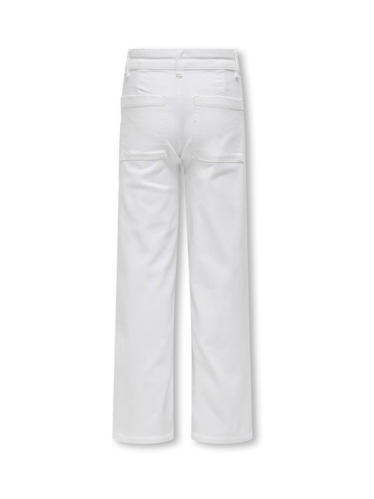 ONLY KIDS White Sylvie Wide Leg Jeans - Image 2 of 4