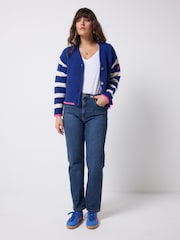 SCAMP & DUDE Blue Stripe Cardigan - Image 2 of 6