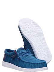 HEYDUDE Teal Wally Stretch Mesh Shoes - Image 4 of 6
