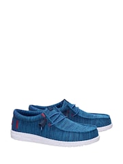HEYDUDE Teal Wally Stretch Mesh Shoes - Image 5 of 6