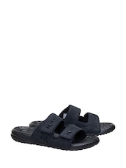 HEYDUDE Black Wave 2 Strap Slide Sandals - Image 3 of 6