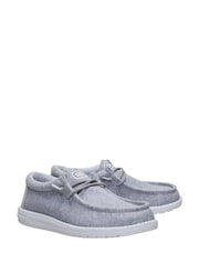 HEYDUDE Grey Wally Stretch Jersey Slip on Shoes - Image 1 of 5