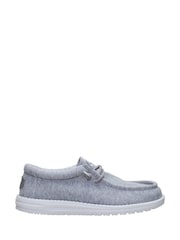 HEYDUDE Grey Wally Stretch Jersey Slip on Shoes - Image 3 of 5