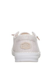 HEYDUDE White Wendy Stretch Jersey Slip On Shoes - Image 6 of 6