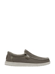 HEYDUDE Grey Mikka Braided Slip On Shoes - Image 1 of 6