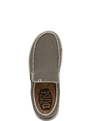 HEYDUDE Grey Mikka Braided Slip On Shoes - Image 5 of 6