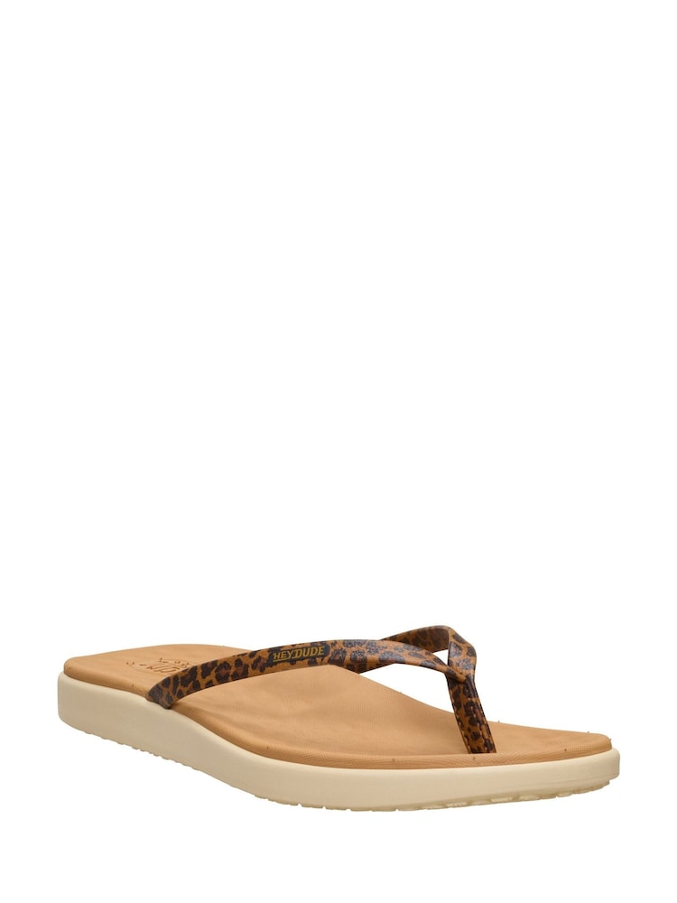 HEYDUDE Brown Maui Breeze Flip Flop Sandals - Image 1 of 6
