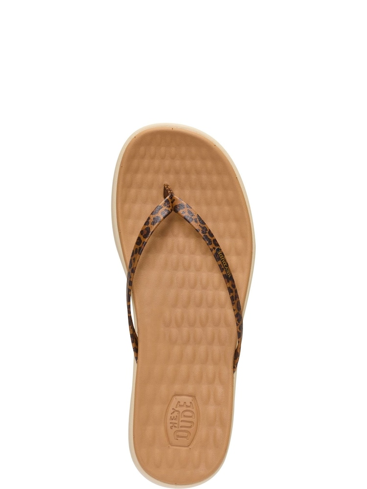 HEYDUDE Brown Maui Breeze Flip Flop Sandals - Image 6 of 6