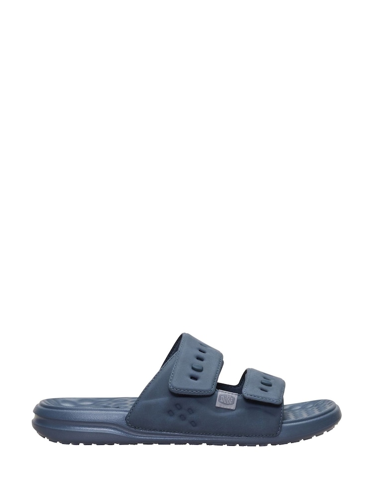 HEYDUDE Grey Wave 2 Strap Slide Sandals - Image 1 of 6