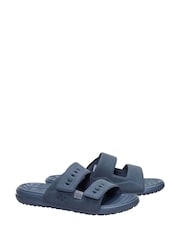 HEYDUDE Grey Wave 2 Strap Slide Sandals - Image 3 of 6