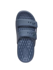 HEYDUDE Grey Wave 2 Strap Slide Sandals - Image 5 of 6