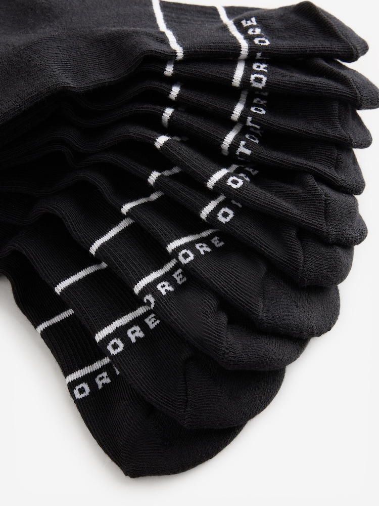 Castore Black Back to School Cushioned Sole Crew Socks 6 Pack - Image 9 of 9