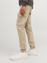 JACK & JONES JUNIOR Grey Cuffed Cargo Trousers - Image 2 of 7