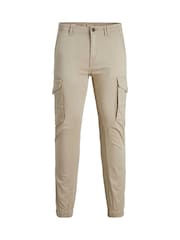 JACK & JONES JUNIOR Grey Cuffed Cargo Trousers - Image 5 of 7