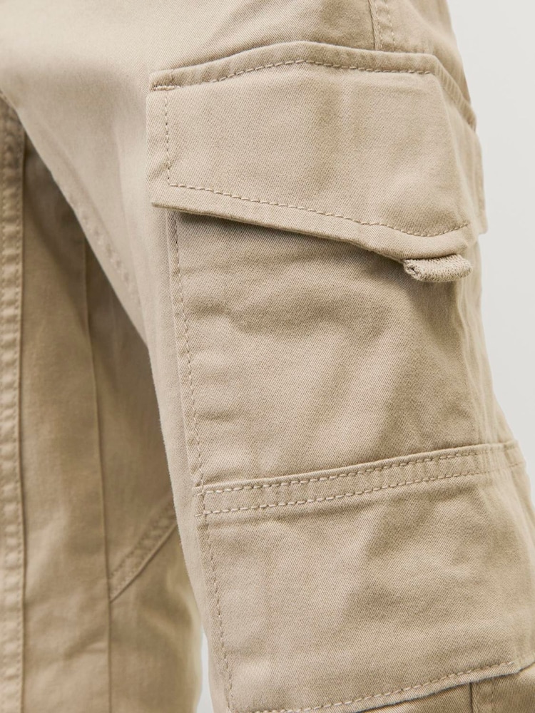 JACK & JONES JUNIOR Grey Cuffed Cargo Trousers - Image 7 of 7