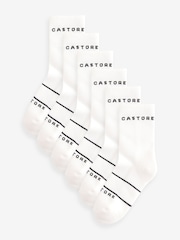 حزمة من 6 جوارب بطول متوسط بنعل موسَّد تشكيلة Back to School من Castore - Image 1 of 9
