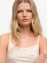 לבן - Superdry Athletic Essential Graphic Cami - תמונה 3 מתוך 6