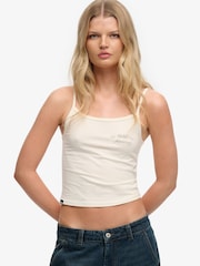 לבן - Superdry Athletic Essential Graphic Cami - תמונה 6 מתוך 6