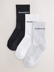 smALLSAINTS Multi Logo Cushioned Sole Socks 3 Pack - Image 1 of 6
