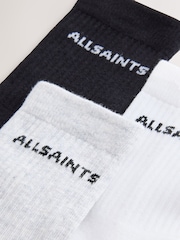 smALLSAINTS Multi Logo Cushioned Sole Socks 3 Pack - Image 5 of 6