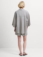 French Connection Black Lia Stripes Top - Image 2 of 6