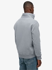 Superdry Blue Athletic Essentials Half Zip Sweatshirt - Image 3 of 6