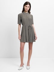 French Connection Green Lizzy Crepe Spot Sundress - Image 1 of 5