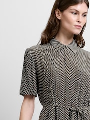 French Connection Green Lizzy Crepe Spot Sundress - Image 4 of 5