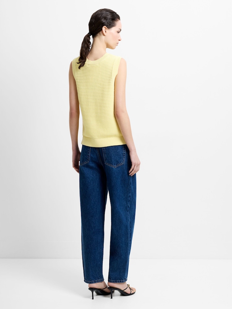 French Connection Yellow Lily Mozart Sleeveless Tank - Image 2 of 6 French Connection Yellow Lily Mozart Sleeveless Tank - Image 2 of 6