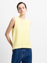 French Connection Yellow Lily Mozart Sleeveless Tank - Image 4 of 6