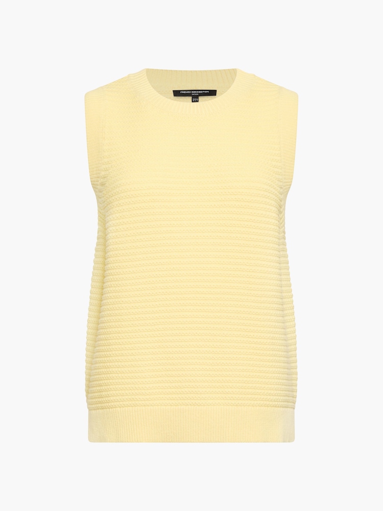 French Connection Yellow Lily Mozart Sleeveless Tank - Image 6 of 6 French Connection Yellow Lily Mozart Sleeveless Tank - Image 6 of 6