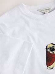 Ecru Christmas Pub Graphic Short Sleeve T-Shirt - Image 2 of 3