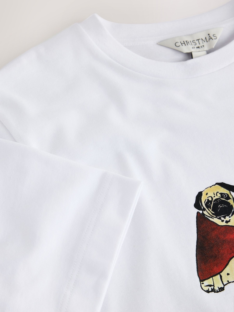 Ecru Christmas Pub Graphic Short Sleeve T-Shirt - Image 2 of 3