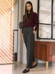 Marron chocolat - N. Premium Barrel Trousers - Image 1 de 9