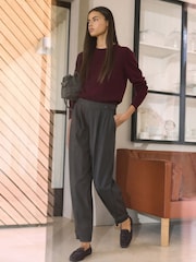 Marron chocolat - N. Premium Barrel Trousers - Image 3 de 9
