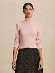 Pink Roll Neck Long Sleeve Top - Image 1 of 5