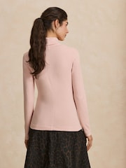 Pink Roll Neck Long Sleeve Top - Image 4 of 5