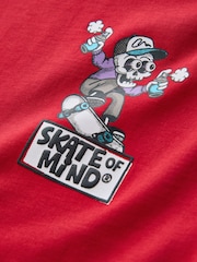 Red Skate Back Print Short Sleeve Graphic T-Shirt (3-16yrs) - Image 3 of 4