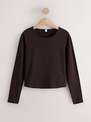 Multi Long Sleeve Crew Neck Fitted T-Shirts 5 Pack - Image 6 of 8