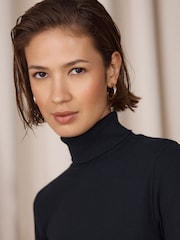 Black Roll Neck Long Sleeve Top - Image 5 of 5